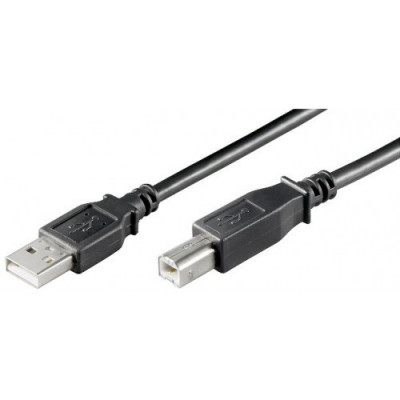 Cablu USB imprimanta 3m USB-A - USB-B Goobay foto