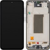 Display cu Touchscreen Samsung Galaxy A37 5G, cu Rama, Negru (Awesome Charcoal), Service Pack GH82-39232A