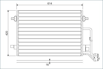 VALEO 817679 Condensator, climatizare foto