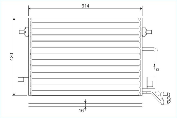 VALEO 817679 Condensator, climatizare