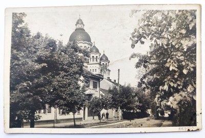 Resita - Catedrala Adormirea Maicii Domnului 1941 Cenzurata, Tip foto Circulata foto