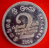 (M1482) MONEDA SRI LANKA - 2 RUPEES 2006, STARE FOARTE BUNA