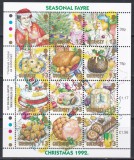 Guernsey 1992 - Timbre de Crăciun, Bloc, MNH, Nestampilat