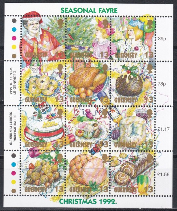 Guernsey 1992 - Timbre de Crăciun, Bloc, MNH
