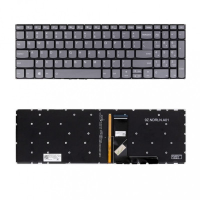 Tastatura laptop noua Lenovo IdeaPad 330-15IKB GRAY (Backlit,Without FRAME) US foto