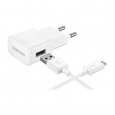 Incarcator Retea cu cablu MicroUSB Samsung Galaxy Grand Neo I9060 Duos, ETAOU83EWE + ECB-DU4AWE, 1 X USB, Alb