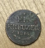 MNDSTR4 AUT AUSTROUNGARIA ein Kreuzer 1816, Europa