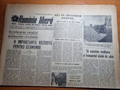 romania libera 30 octombrie 1964-orasul cluj,centenarul conservatorului din iasi foto