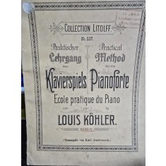 Klavierspiels Pianoforte. Ecole pratique du Piano - Louis Kohler partitura