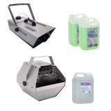 Set Masina de fum si Masina baloane 60 w, IdeallStore&reg;, 1200 w, lichid special inclus