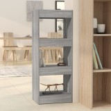 VidaXL Bibliotecă/Separator cameră, gri sonoma, 40x30x103 cm, PAL