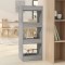 vidaXL Bibliotecă/Separator cameră, gri sonoma, 40x30x103 cm, PAL