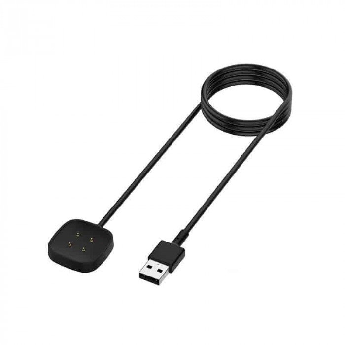 Cablu de incarcare Edman pentru Fitbit Versa 3/Versa4/Sense 1/2, Negru