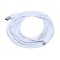 Cablu USB-MicroUSB cu lungimea de 3 metri, conectori metalici, elSales ELS-CMMU3, alb