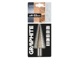 Burghiu HSS GRAPHITE 4-32mm pentru tablă subțire, lemn și plastic 54T304