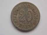 20 PARA 1884 SERBIA, Europa