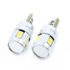 Set 2 Becuri LED Pozitie T10 CANBUS Carguard CAN120, 6 LED COB, 12V, 3W, Alb 6000K, Plafoniera