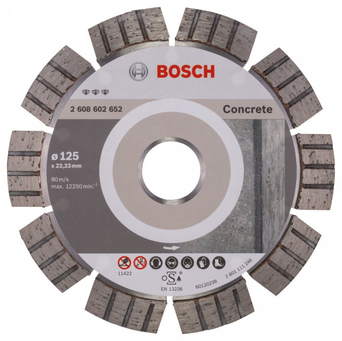 Bosch Best disc diamantat 150x22.23x2.4x12 mm pentru beton