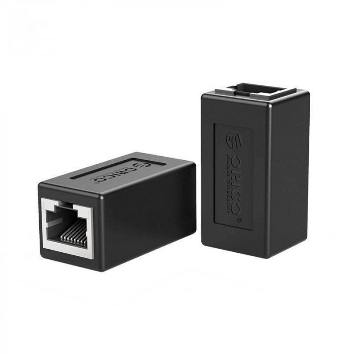 Adaptor prelungitor cablu de retea Cat6 UTP 1000Mbs RJ45 mama-mama Orico PUG-MTM negru