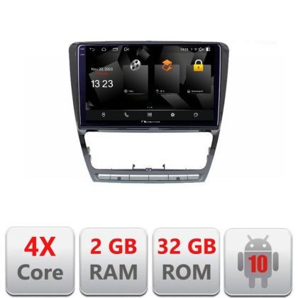 Navigatie Skoda Octavia 2 2005-2013 5230-005 Android Ecran 720P Quad Core 2+32 carplay android auto CarStore Technology