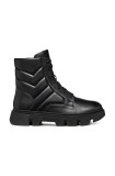Geox botine D VILDE femei, culoarea negru, cu toc plat, D46UAA 0TUBC C9999