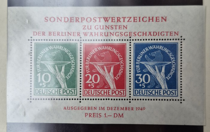 Germania 1949, Berlin, Block Mi Bl1 - mint 2500, MNH**