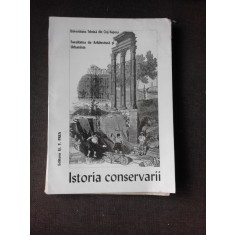 ISTORIA CONSERVARII, FACULTATEA DE ARHITECTURA SI URBANISM