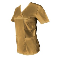 Halat Medical Pe Stil, Bej cu Elastan, Model Classic - 2XL