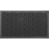 Covor Intrare 43X75 Cm &ndash; Cubique Negru Polyester+Pvc Moftx