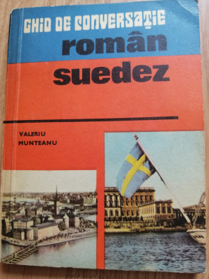 Valeriu Munteanu - Ghid de conversatie roman-suedez - 1977 foto