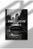 fast_mindset_15|Frameless Motivational Wall Poster, Supercar Art, "Stop Until Proud" Quote, Fast Mindset 2025 | A3 (29.7 x 42 cm) - fast_mindset_15
