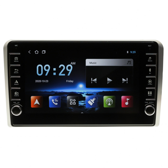 Navigatie Audi A3 AUTONAV PLUS Android GPS Dedicata, Model PRO Memorie 16GB Stocare, 1GB DDR3 RAM, Butoane Laterale Si Regulator Volum, Display 8&quot; Ful