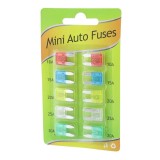 Set 10 sigurante auto, mini, 9.1x3.8x15.3mm