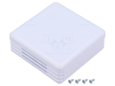 Carcasă alarmă ABS alb rece 71mm x 71mm x 27mm foto