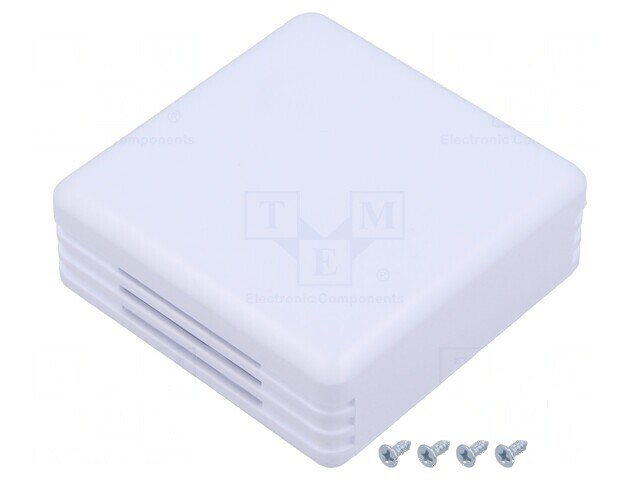 Carcasă alarmă ABS alb rece 71mm x 71mm x 27mm
