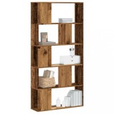 VidaXL Bibliotecă cu 5 niveluri lemn vechi 80,5x23,5x162,5 cm lemn 852778
