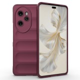 Husa pentru honor 100 pro, antisoc, margini striatii, magic shield, bordeaux