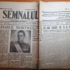 semnalul 10 iulie 1945-articol si foto regele mihai
