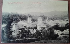 Carte postala, Abrud, vedere generala, inceput de secol XX