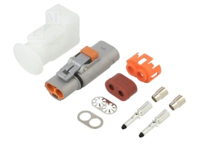 Conector alimentare DC tată pe cablu AMPHENOL GEC, -40&amp;divide;125&amp;deg;C, IP67 foto
