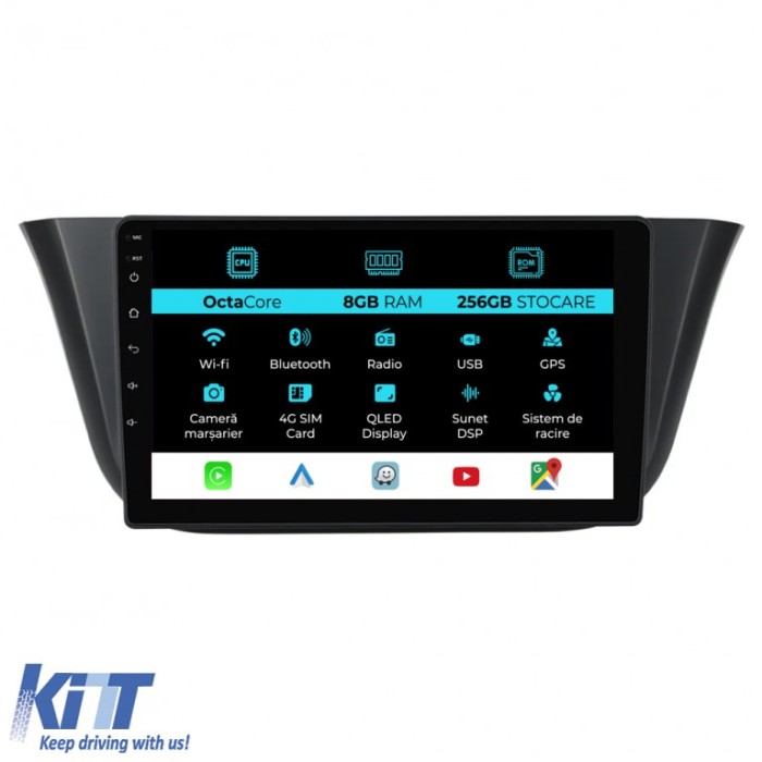 Navigatie Dedicata Iveco Daily (2014-2021), 9Inch, 8Gb Ram, 256Gb Stocare, Carplay Performance AutoTuning