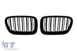 Grile rinichi cu nervuri duble vopsite &icirc;n negru, potrivite pentru BMW X3 F25 2010-2014 Performance AutoTuning