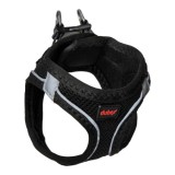 4DOG ham pentru c&acirc;ini negru, reglabil 44&ndash;48 cm, mărimea M