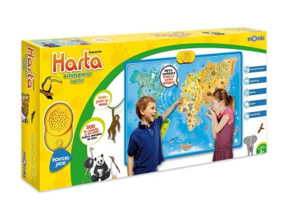 HARTA INTERACTIVA CU ANIMALE, MOMKI foto
