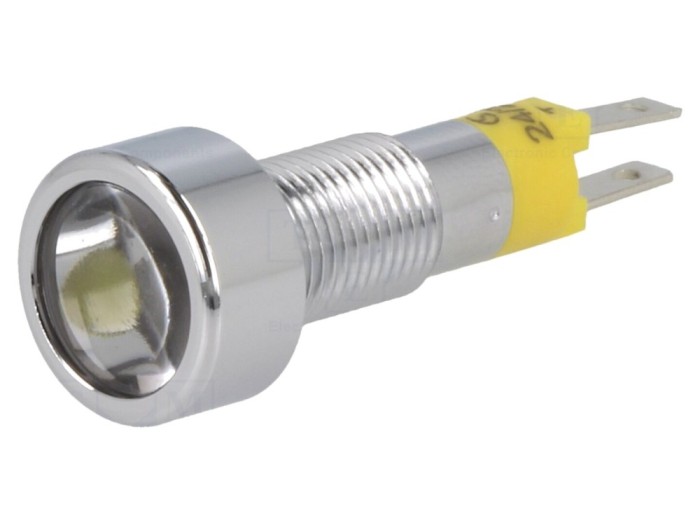 Lampă de control LED galbenă &Oslash;8,2mm