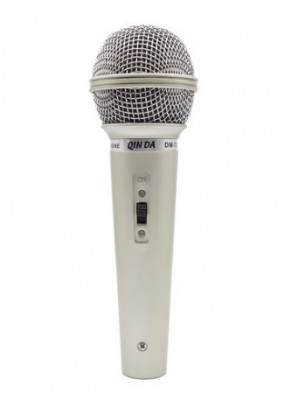 Microfon dinamic profesional, DM-701, argintiu, cu fir foto