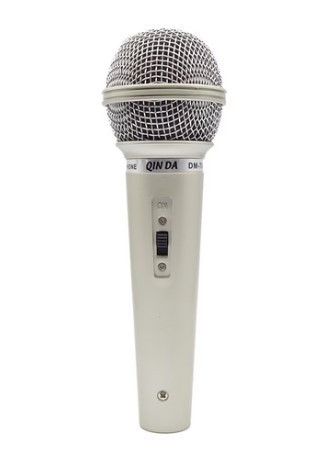 Microfon dinamic profesional, DM-701, argintiu, cu fir
