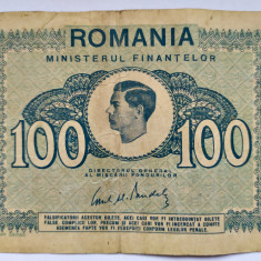 ROMANIA100 LEI 1945 STARE FOARTE BUNA