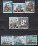 Paraguay 1976 - Picturi cu nave, Serie + PA, MNH