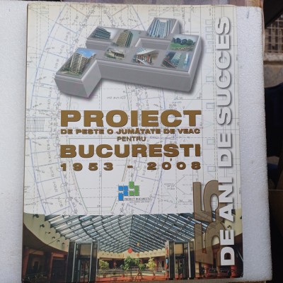 MIRCEA CASTER-PROIECT DE PESTE O JUMATATE DE VEAC PENTRU BUCURESTI 1953-2008 X2. foto